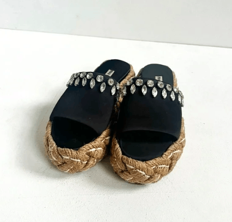 Miu Miu Miu Miu | Platform Crystal Slides Size US 6 / IT 36 - 3 Thumbnail