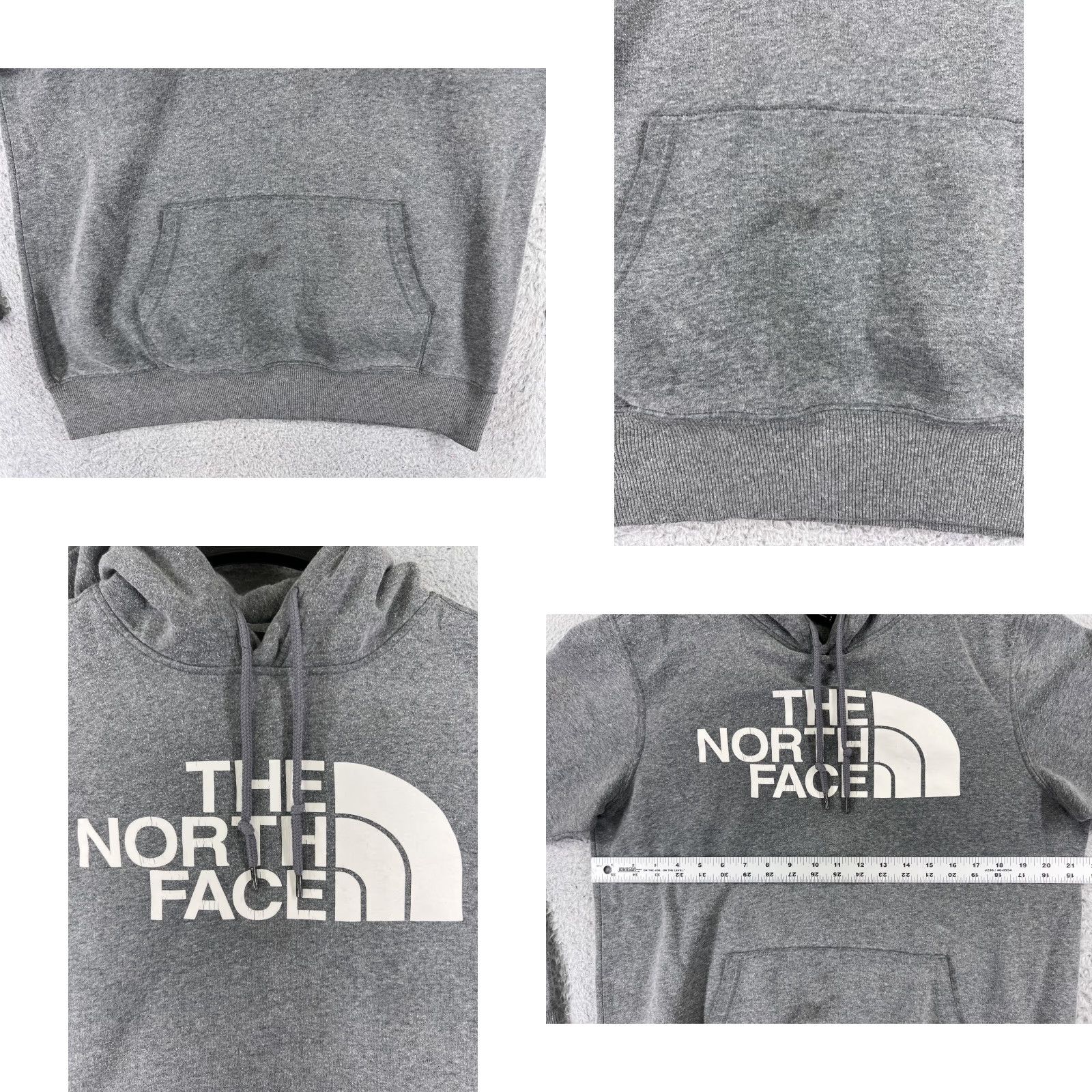 The North Face The North Face Mens Small Gray Pullover Hoodie Pocket Cotton Size US S / EU 44-46 / 1 - 8 Thumbnail