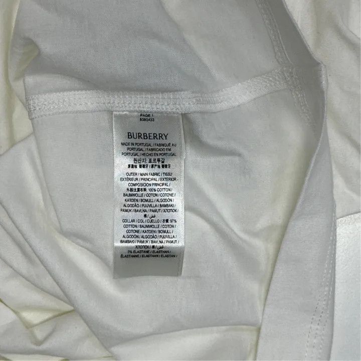 Burberry Burberry Burberry SS24 Logo Print White T-Shirt-2507 Size US M / EU 48-50 / 2 - 3 Thumbnail