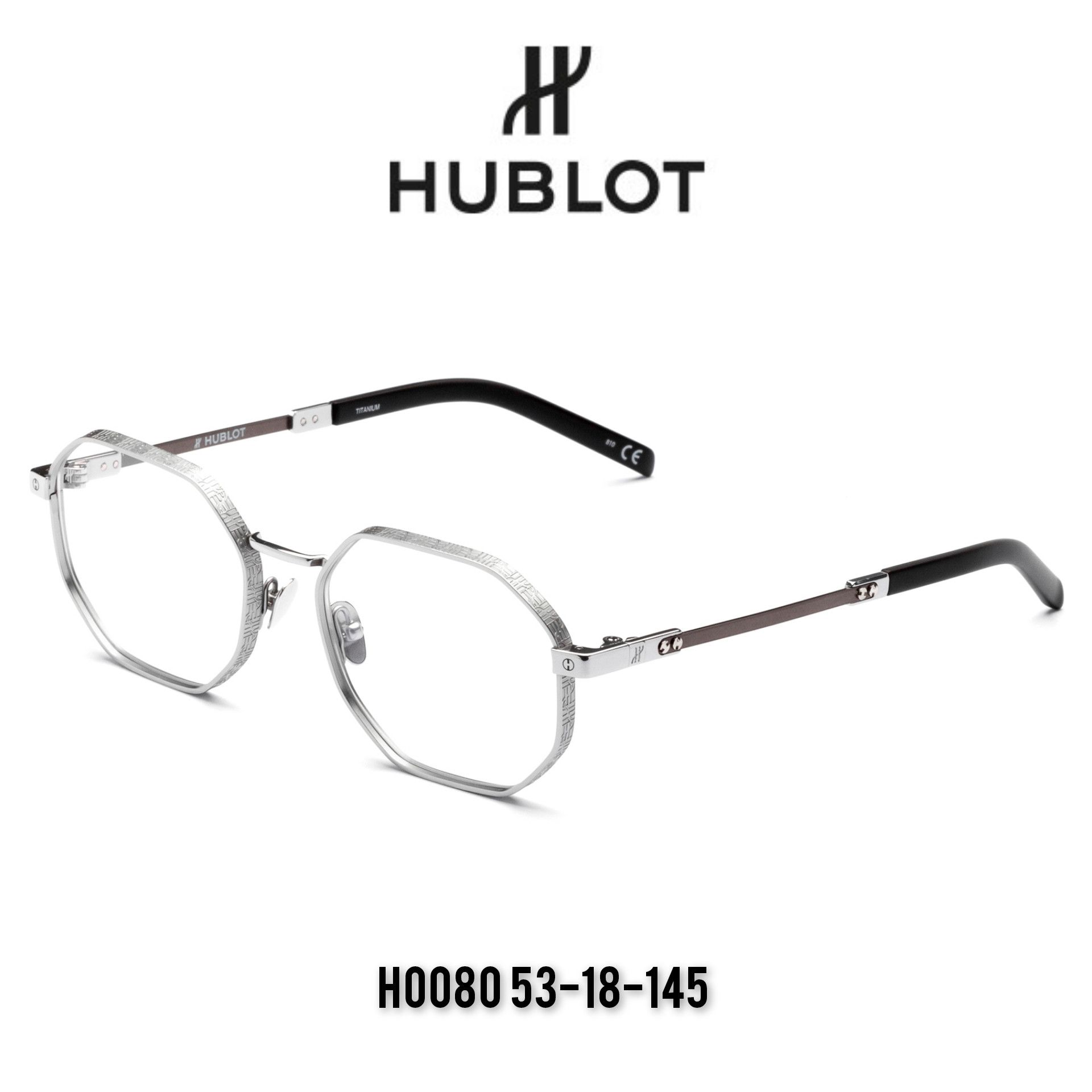 image of Hublot Glasses Eyewear in Silver, Men's