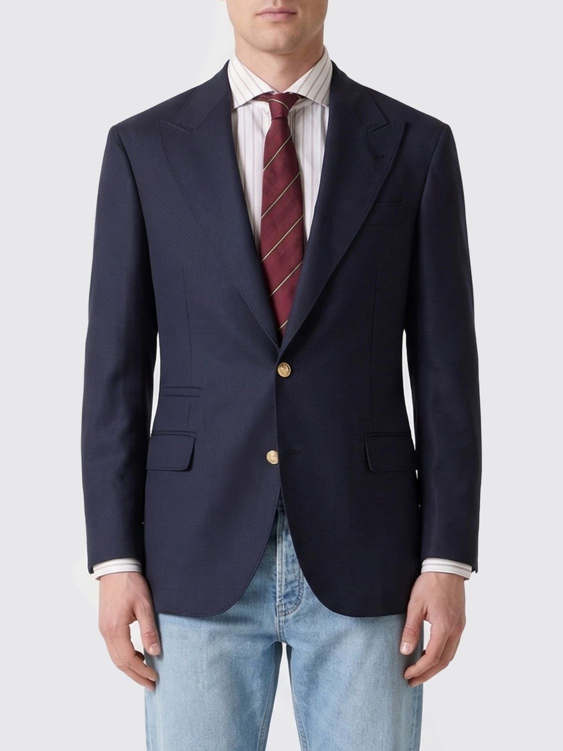 Brunello Cucinelli Brunello Cucinelli Jacket Men Blue Size US L / EU 52-54 / 3 - 1 Thumbnail