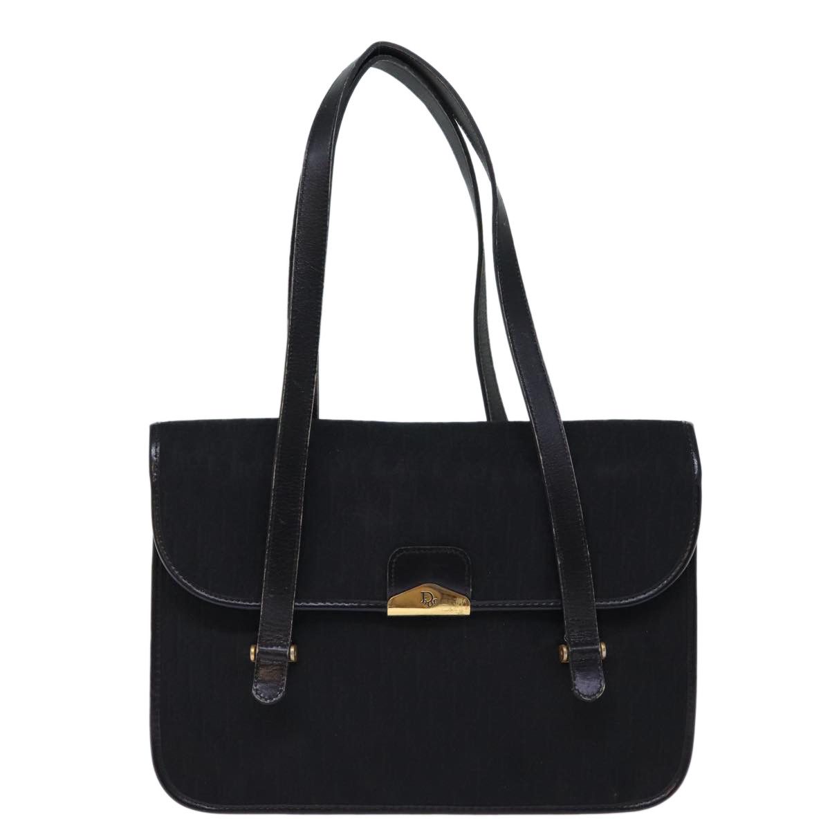 Dior Trotter Black Canvas Shoulder Bag (Pre-Owned) Size ONE SIZE - 1 Thumbnail