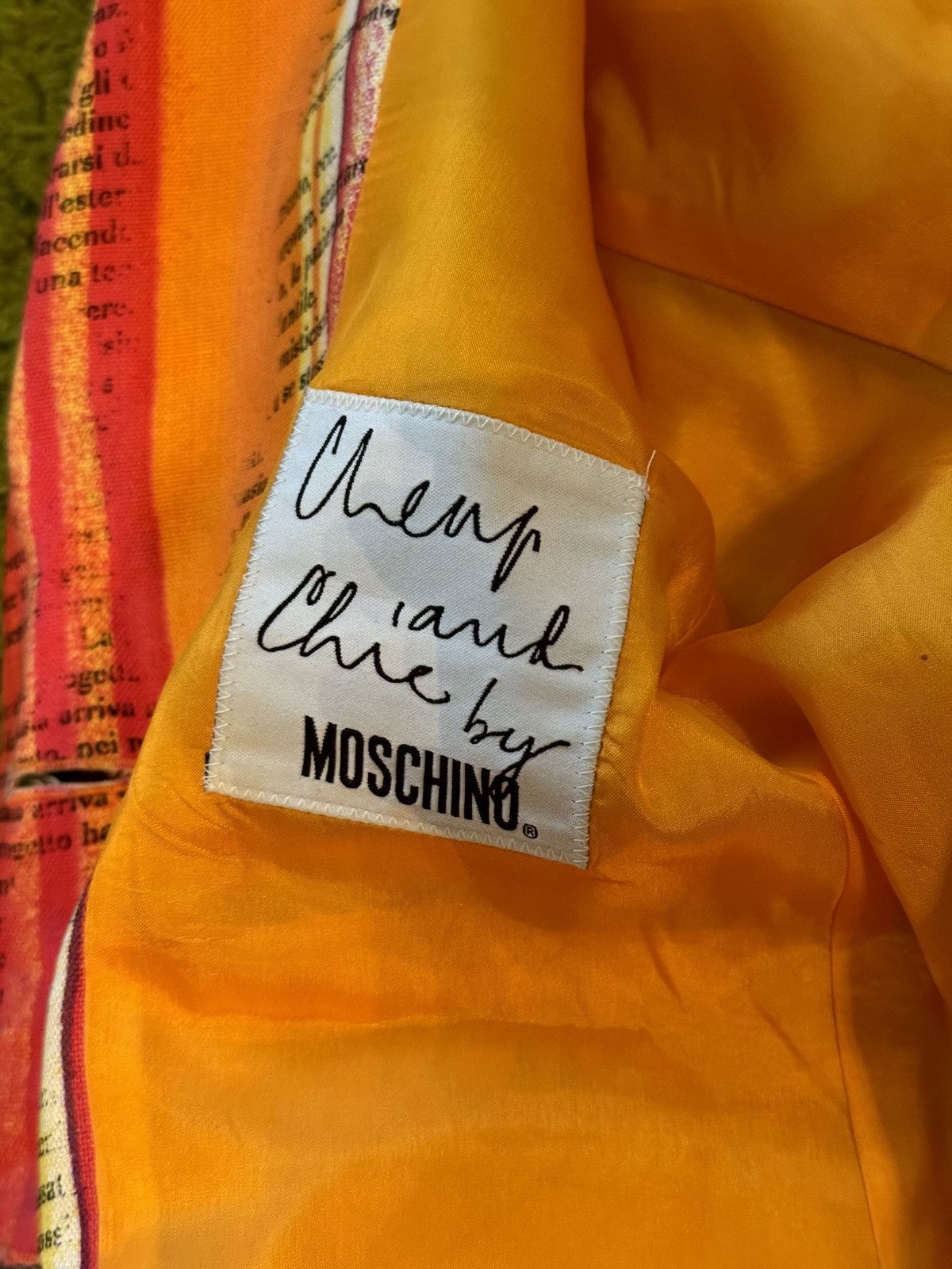 Moschino Moschino 1997 archive vintage recipe striped coloured blazer Size L / US 10 / IT 46 - 4 Thumbnail