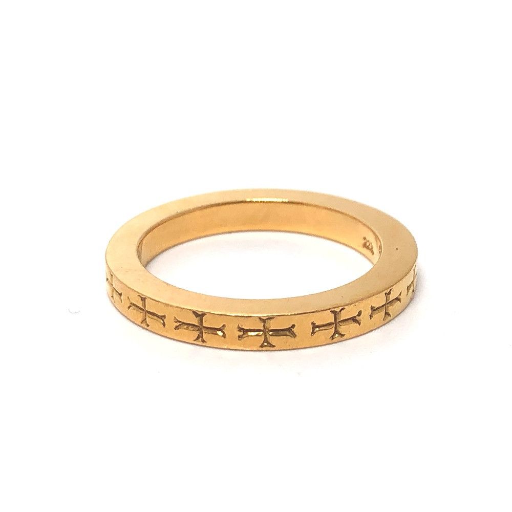 image of Chrome Hearts Fuck You Spacer Ring - Size 11.5 in Gold, Men's