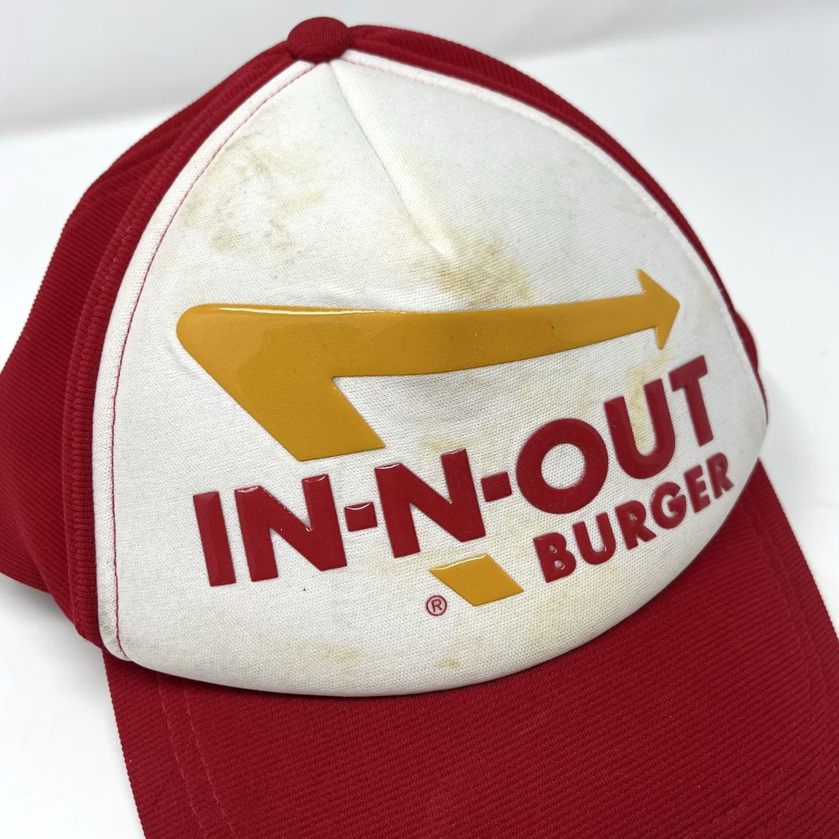 Vintage IN-N-Out Burger Hat Cap Red Uniform Crew Snapback Adjustable 90s Size ONE SIZE - 2 Thumbnail