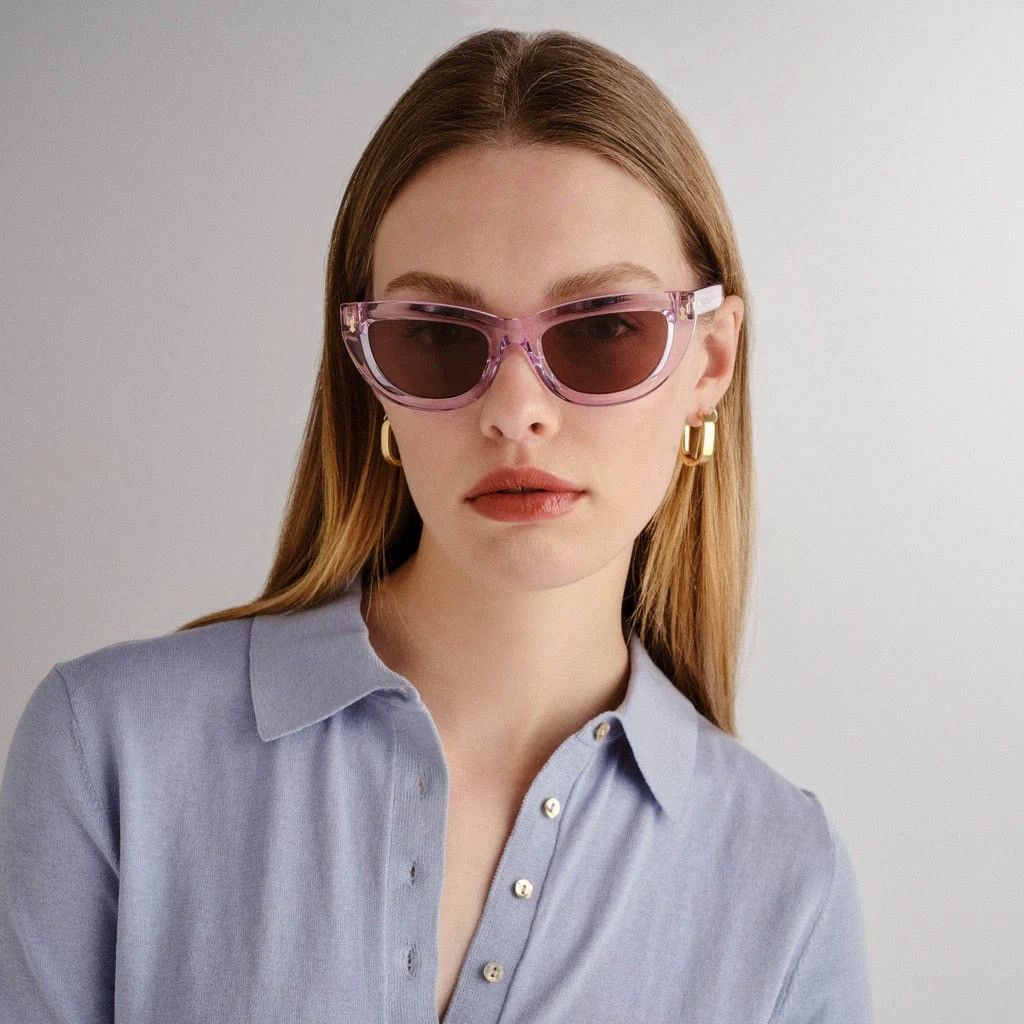 Gucci NEW GG1521S 004 GUCCI PURPLE BROWN WOMEN CAT EYE SUNGLASSES Size ONE SIZE - 2 Thumbnail