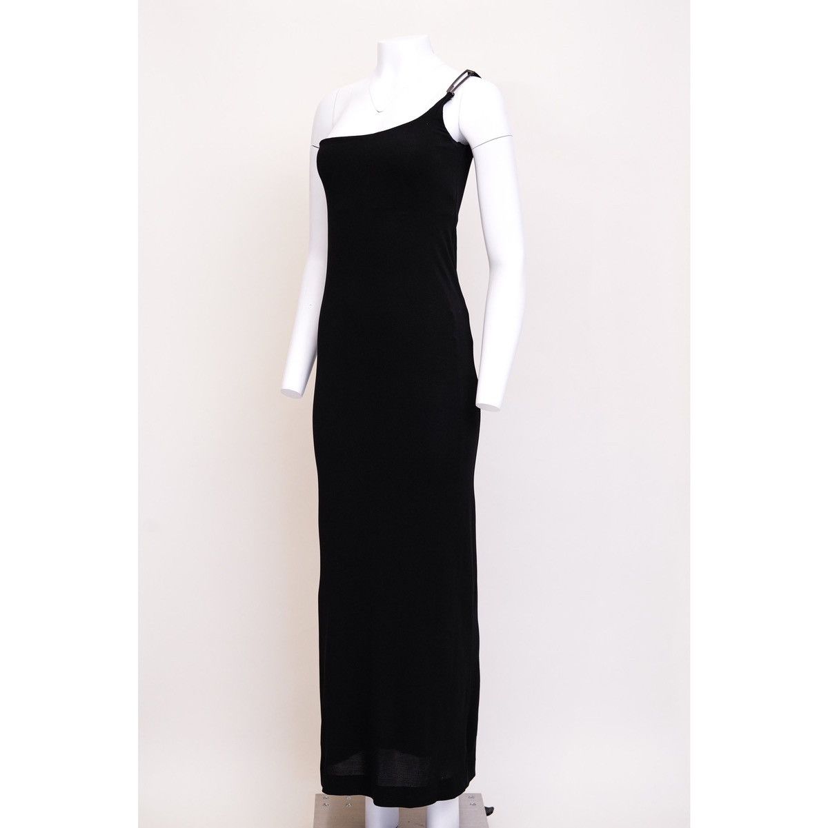 Gucci Gucci S/S 1998 One Shoulder Logo Buckle Dress Size S / US 4 / IT 40 - 4 Thumbnail