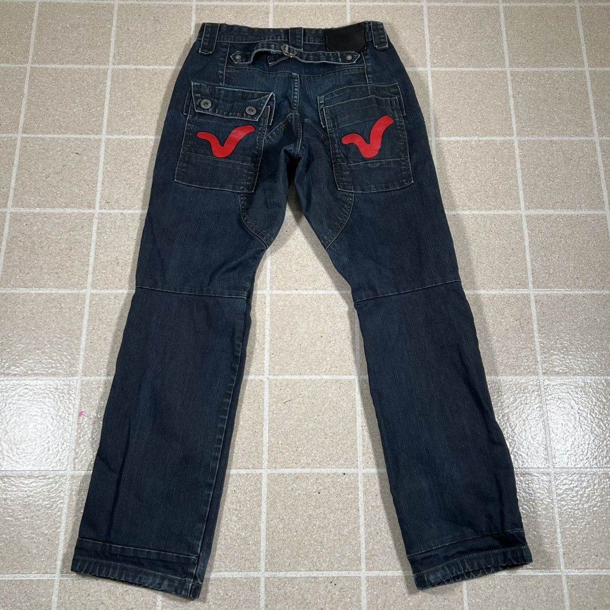 Voi Jeans Vtg VOI Jeans Y2K Denim Evisu Style Pockets Pants sz 28x31 Size US 28 / EU 44 - 1 Thumbnail