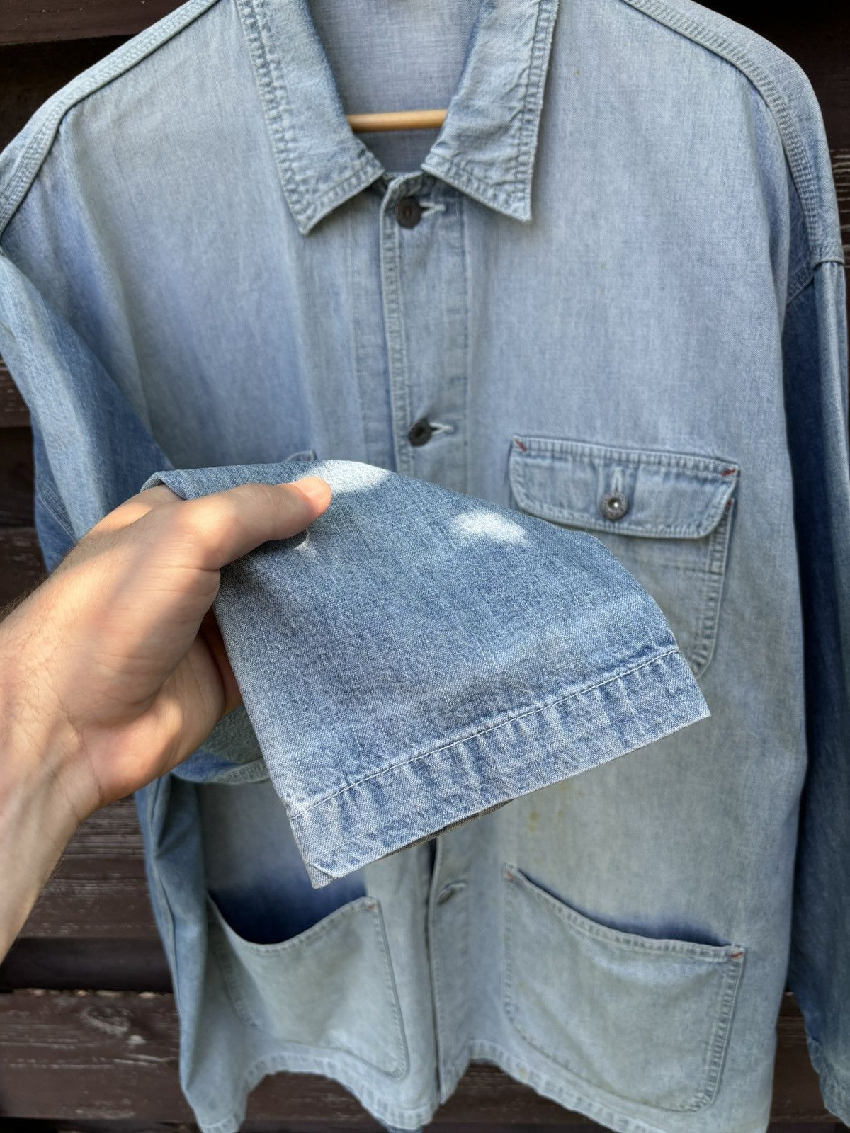 Gap Vintage Gap Denim Chore Faded Jacket Size US XL / EU 56 / 4 - 8 Thumbnail