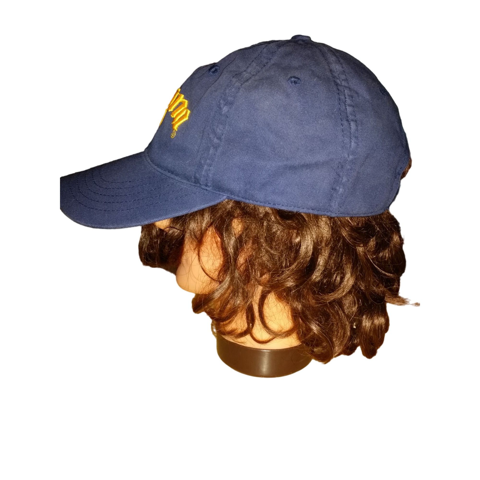 Other Corona Strapback Baseball Hat Blue Yellow Embroidered Logo B Size ONE SIZE - 3 Thumbnail