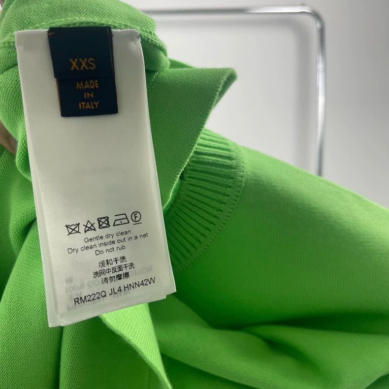 Louis Vuitton Louis Vuitton Green pin knit short sleeves Size US XXS / EU 40 - 6 Thumbnail