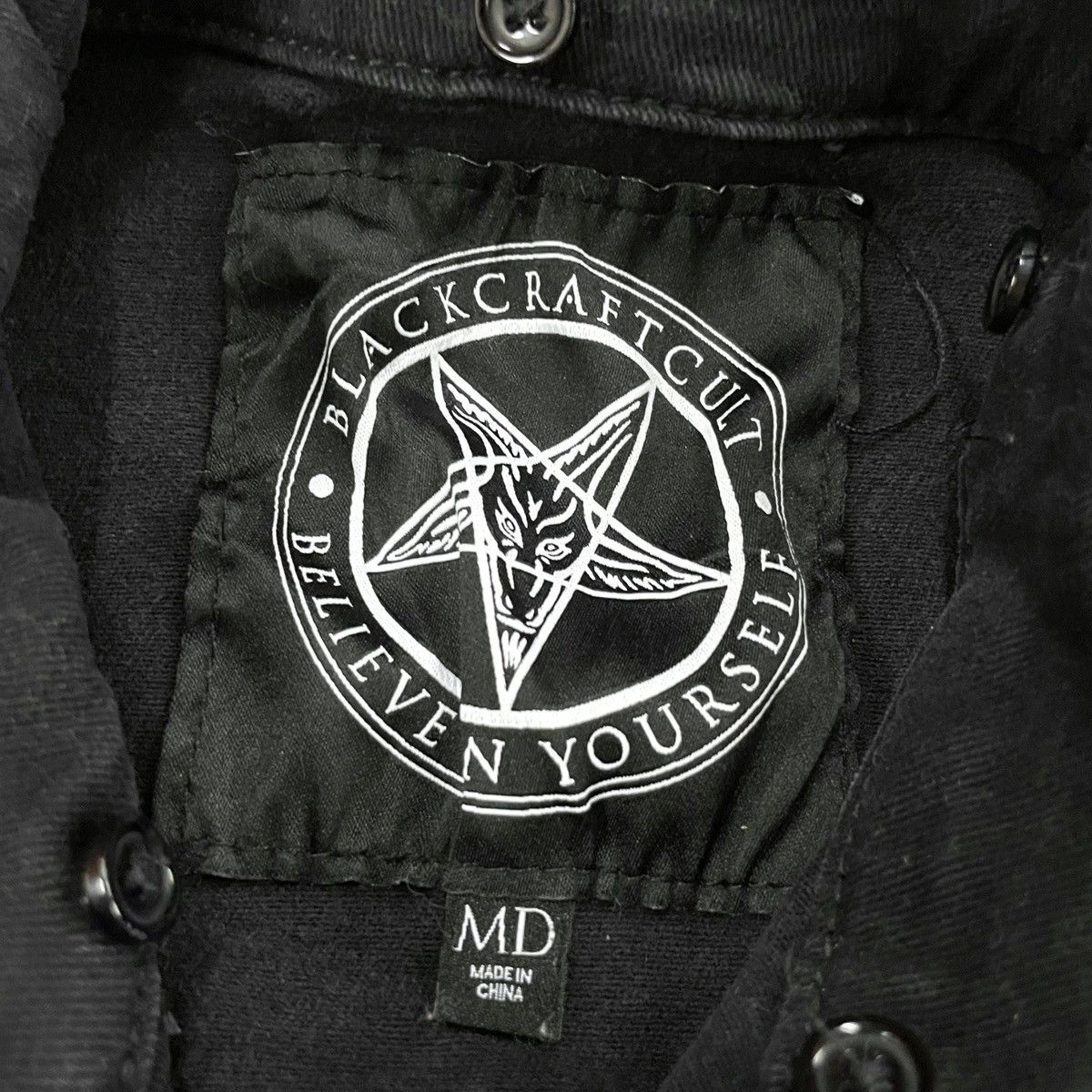 If Six Was Nine BlackCraft Hooded Denim Vest Size US M / EU 48-50 / 2 - 18 Thumbnail