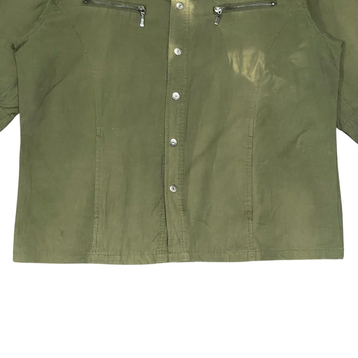 Japanese Brand Vintage Commontage 3/4 Sleeve 100% Silk Utility Army Shirt Size US XXL / EU 58 / 5 - 7 Thumbnail