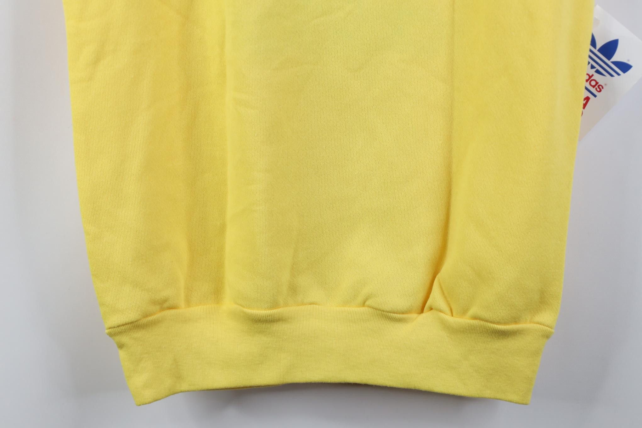 Adidas Deadstock Vintage 80s Adidas Sweatshirt Vest USA Yellow Size US S / EU 44-46 / 1 - 12 Thumbnail