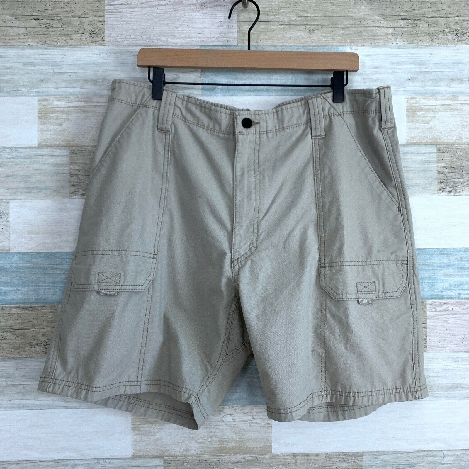 Marmot Marmot Elastic Waist Cargo 8" Shorts Beige Flat Hike Mens 38 Size US 38 / EU 54 - 1 Thumbnail