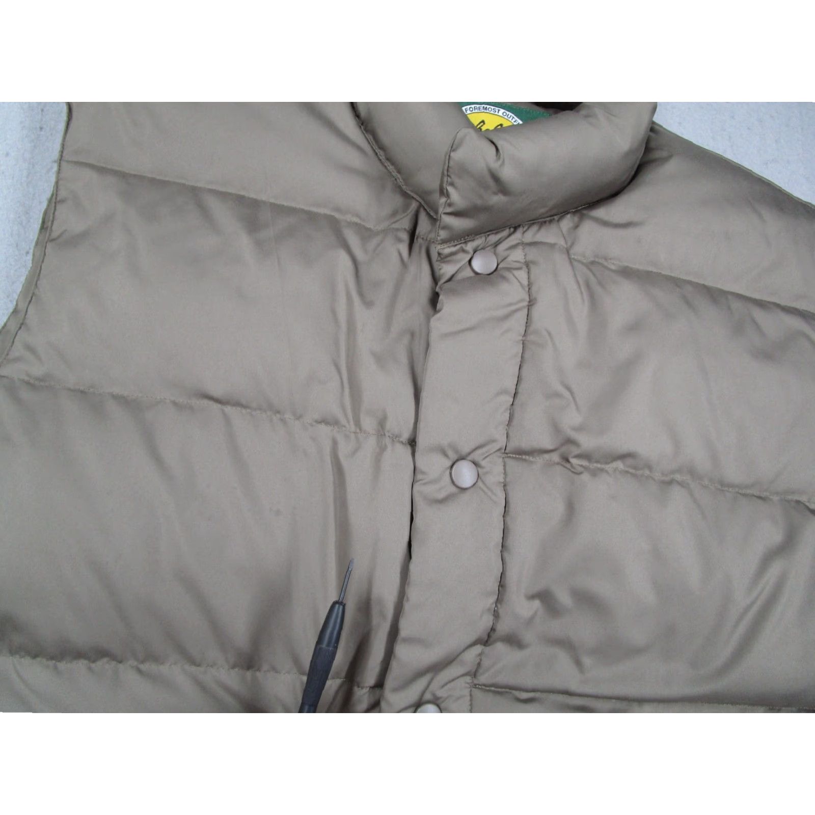 Vintage Cabela's Vest Mens Large Brown Premier Northern Goose Down Puffer Snap Outdoor Size US L / EU 52-54 / 3 - 4 Thumbnail
