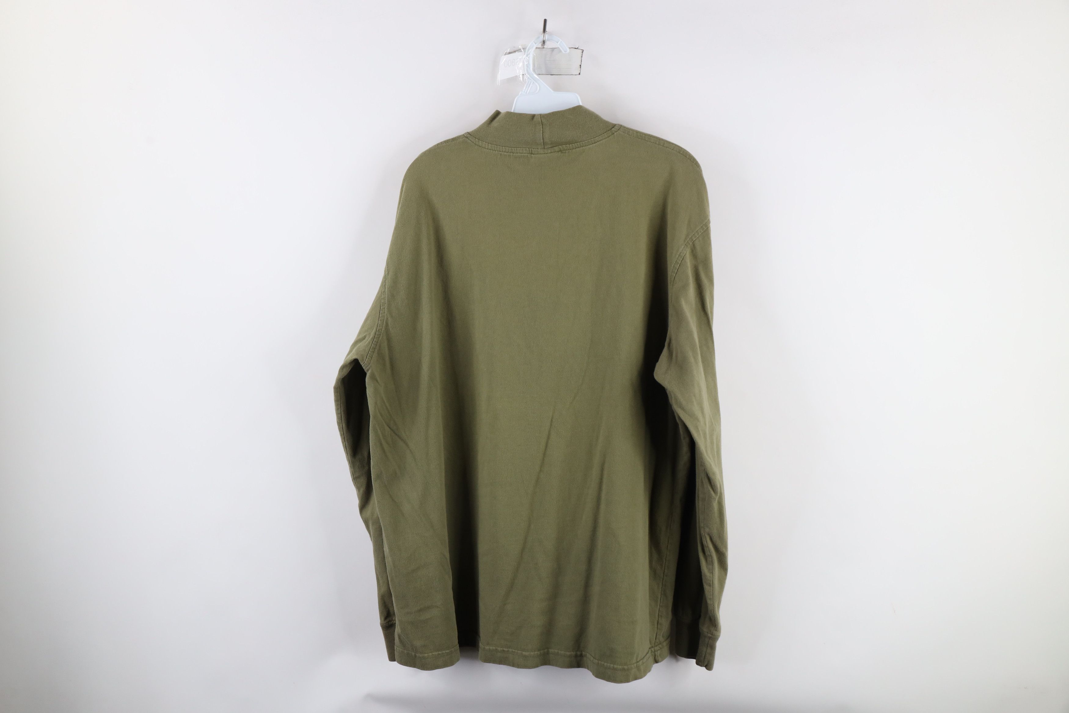 Cabelas × Vintage Vintage 90s Cabelas Mock Neck Long Sleeve T-Shirt Green Size US L / EU 52-54 / 3 - 7 Thumbnail