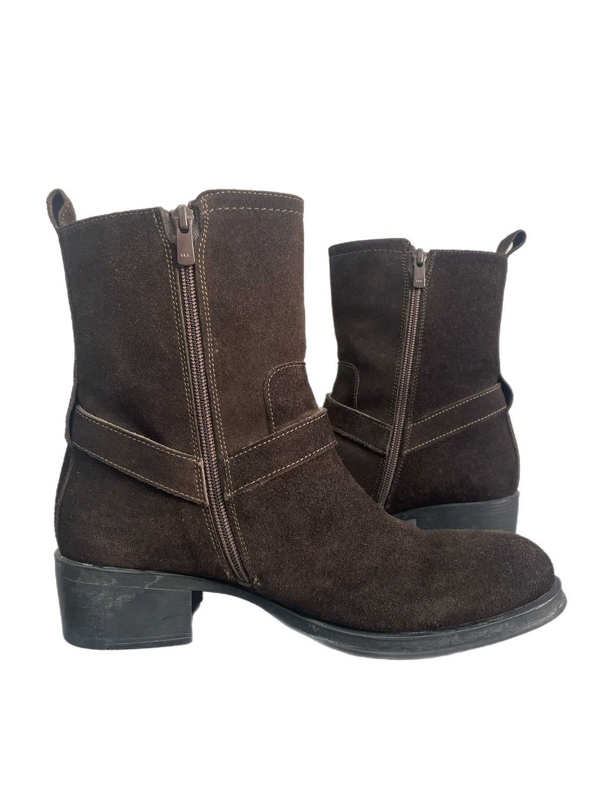 John Galliano Last drop✅✅galliano suede buckle boots western cowboy y2k Size US 8 / EU 41 - 9 Thumbnail