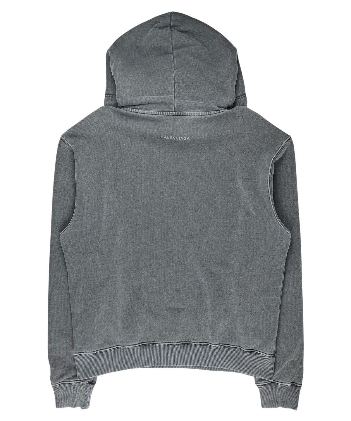 Balenciaga AW17 Balenciaga Paris Tourist Souvenir Hoodie Grey