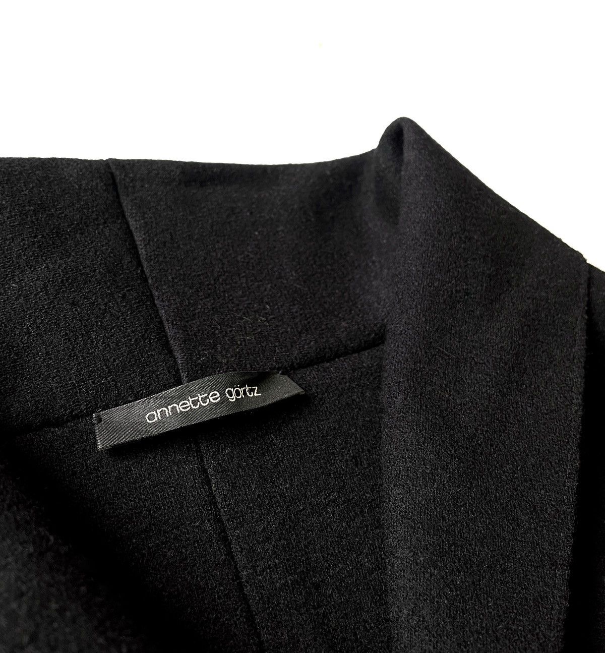 Annette Gortz Annette Görtz Women's Heavyweight Wool Black Cardigan 36/S Size S / US 4 / IT 40 - 5 Thumbnail