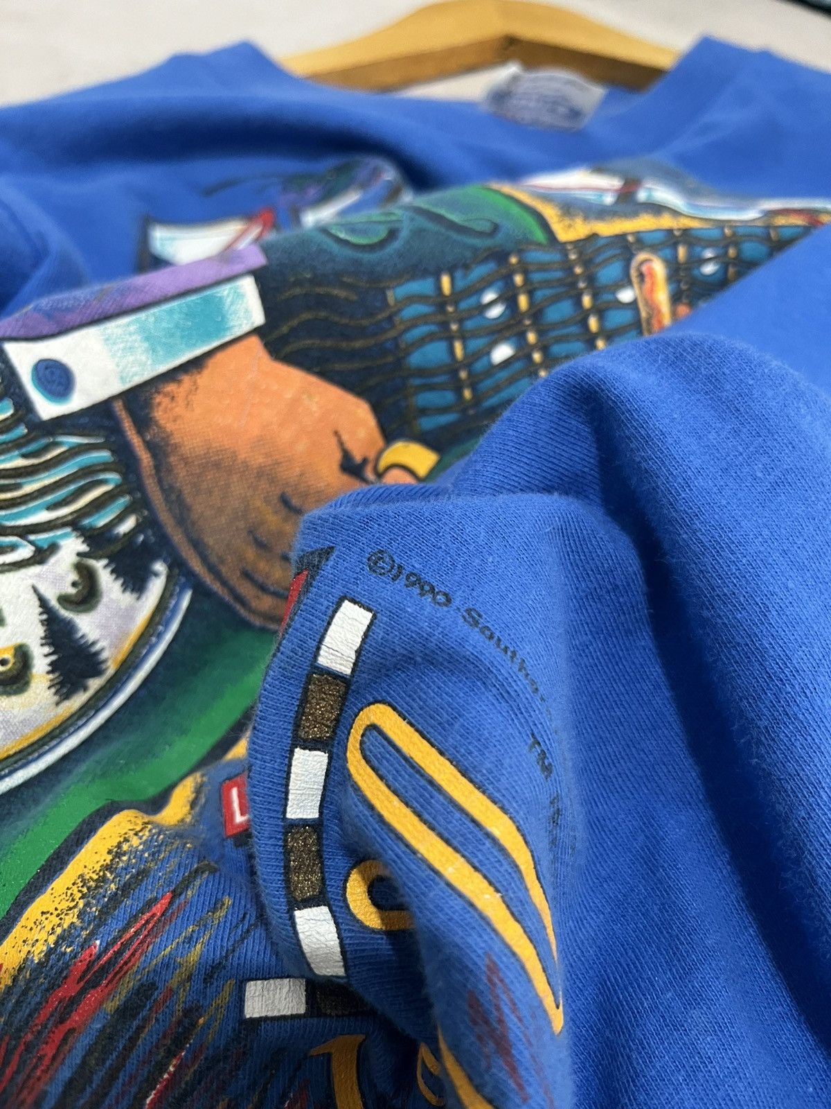 Vintage Vintage 90’s Blues Sara Toga ©️1990 Size US XL / EU 56 / 4 - 3 Thumbnail