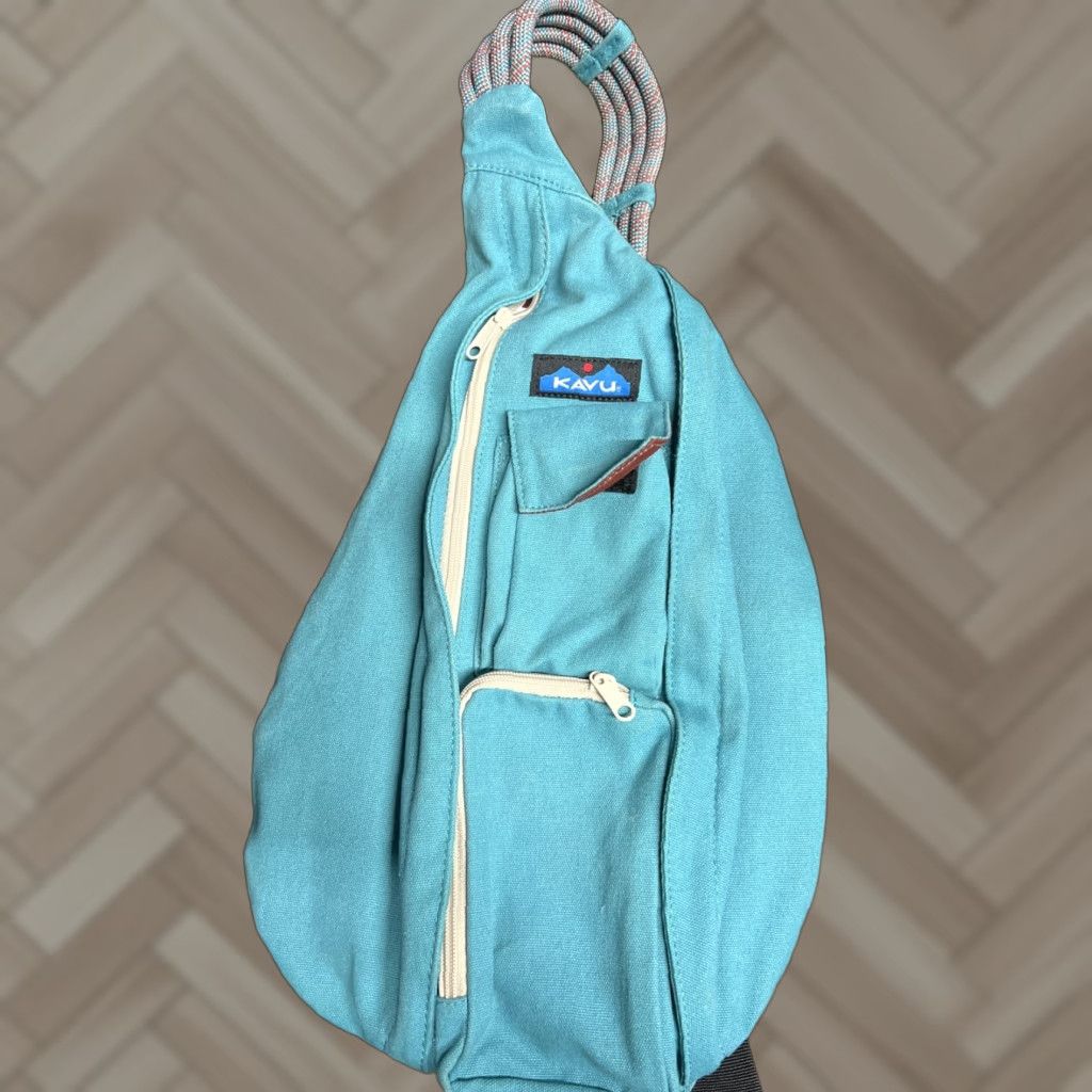 KAVU KAVU Rope Sling Bag Blue Hiking Sling Bag Women Large Blue Outdoor Travel Vintage No Size ONE SIZE - 1 Thumbnail