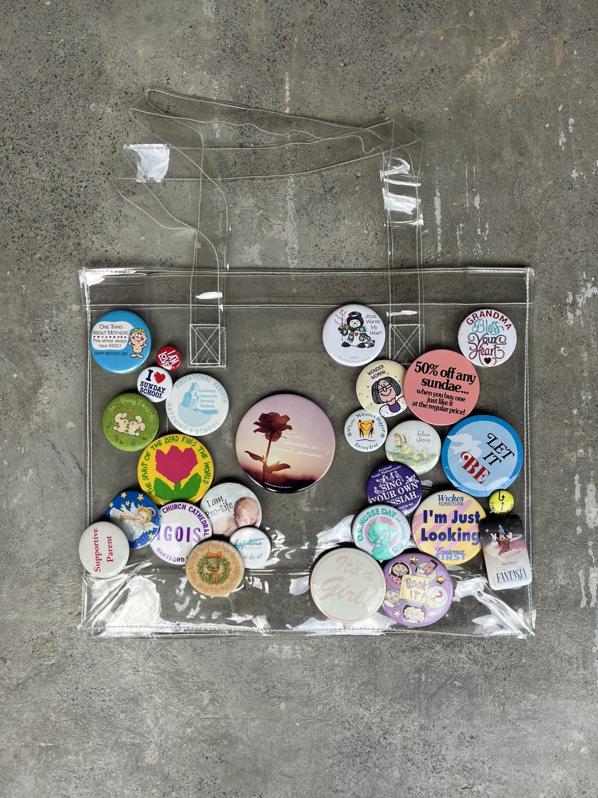 Other 1 of 1 unknown archive x permission only pin tote bag Size ONE SIZE - 1 Thumbnail