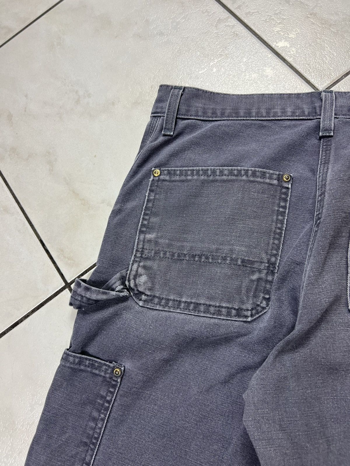 Carhartt Vintage 90s Carhatt double knee washed y2k sun faded pants Size US 29 - 17 Thumbnail