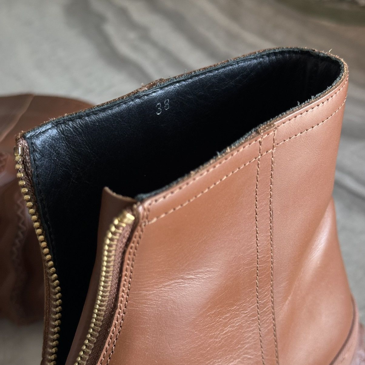 Marni MARNI Brown Leather Ankle-High Boots Size US 8 / IT 38 - 8 Thumbnail