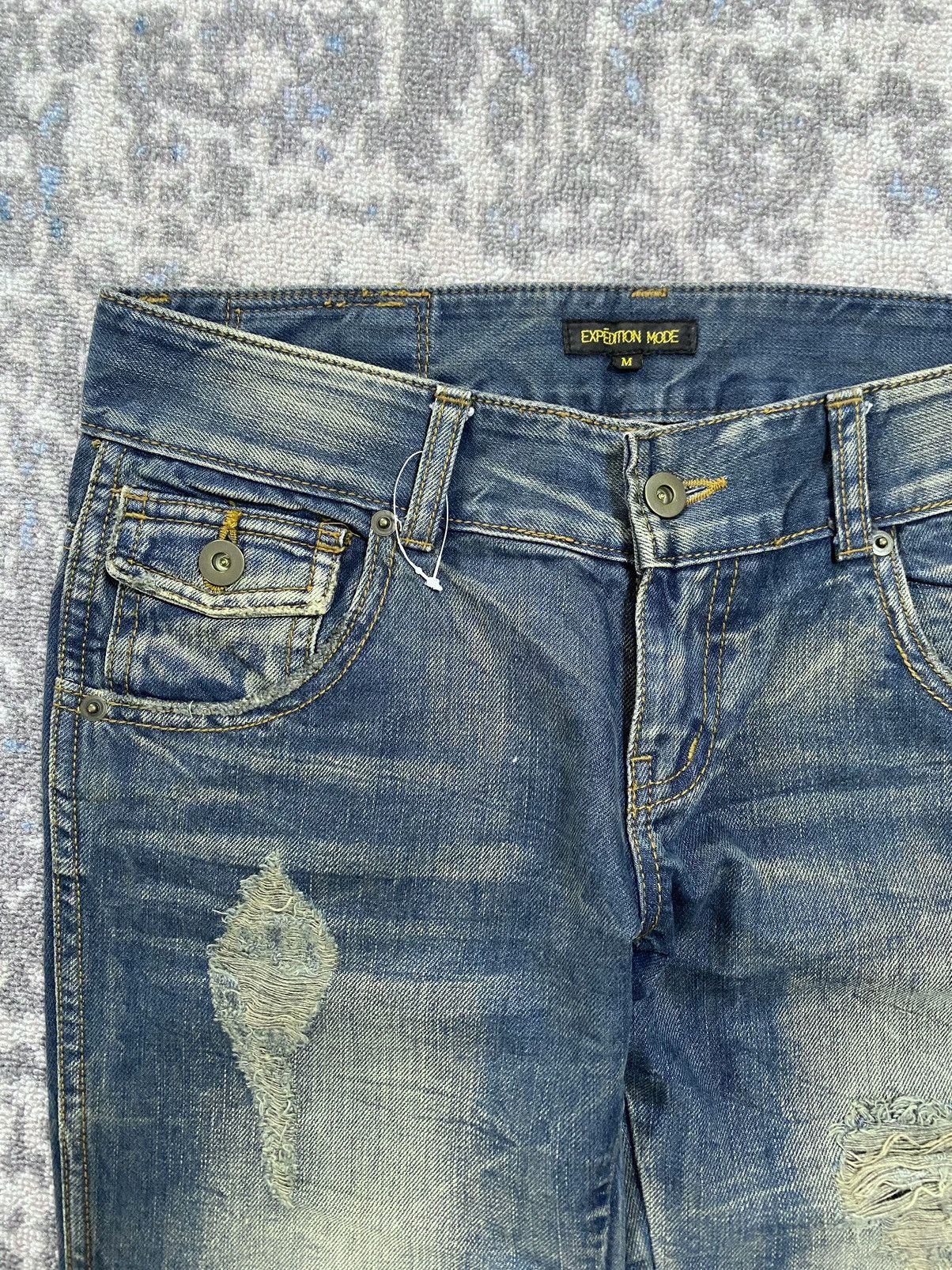 Tornado Mart Japanes Expedition Mode Distressed Bootcut Denim Jeans Size US 31 - 5 Thumbnail