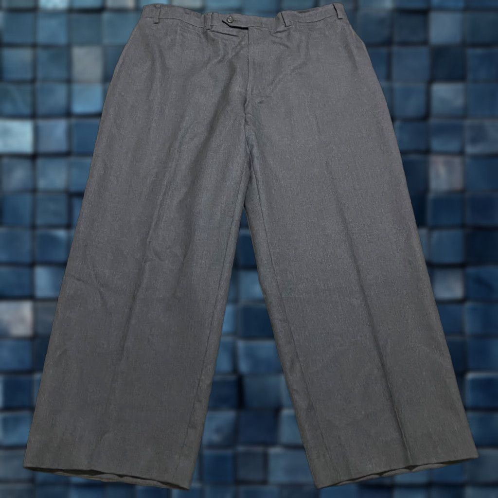 Ralph Lauren Lauren Ralph Lauren Mens Dress Pants Gray 34x32 Straight Pleated Wool Baggy? Size US 36 / EU 52 - 1 Thumbnail