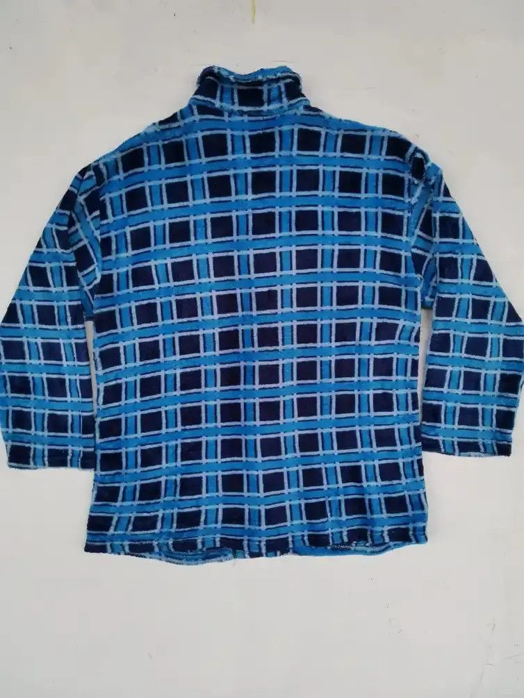 Japanese Brand Rare!!! Colleague Micro Fleece Checkered Sweaters Size US L / EU 52-54 / 3 - 2 Thumbnail