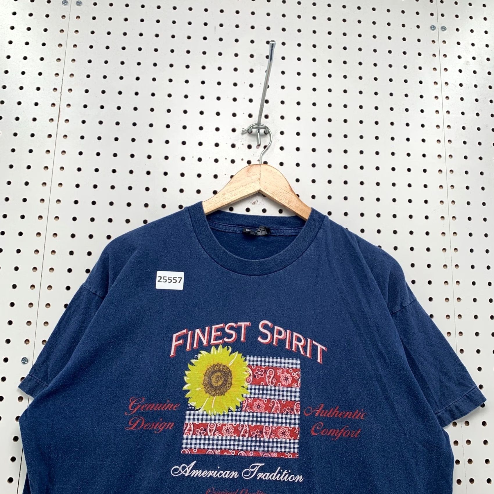 Vintage Vintage Finest Spirit Shirt Mens XL Blue Single Stitch Sunflower Made USA Size US XL / EU 56 / 4 - 5 Thumbnail