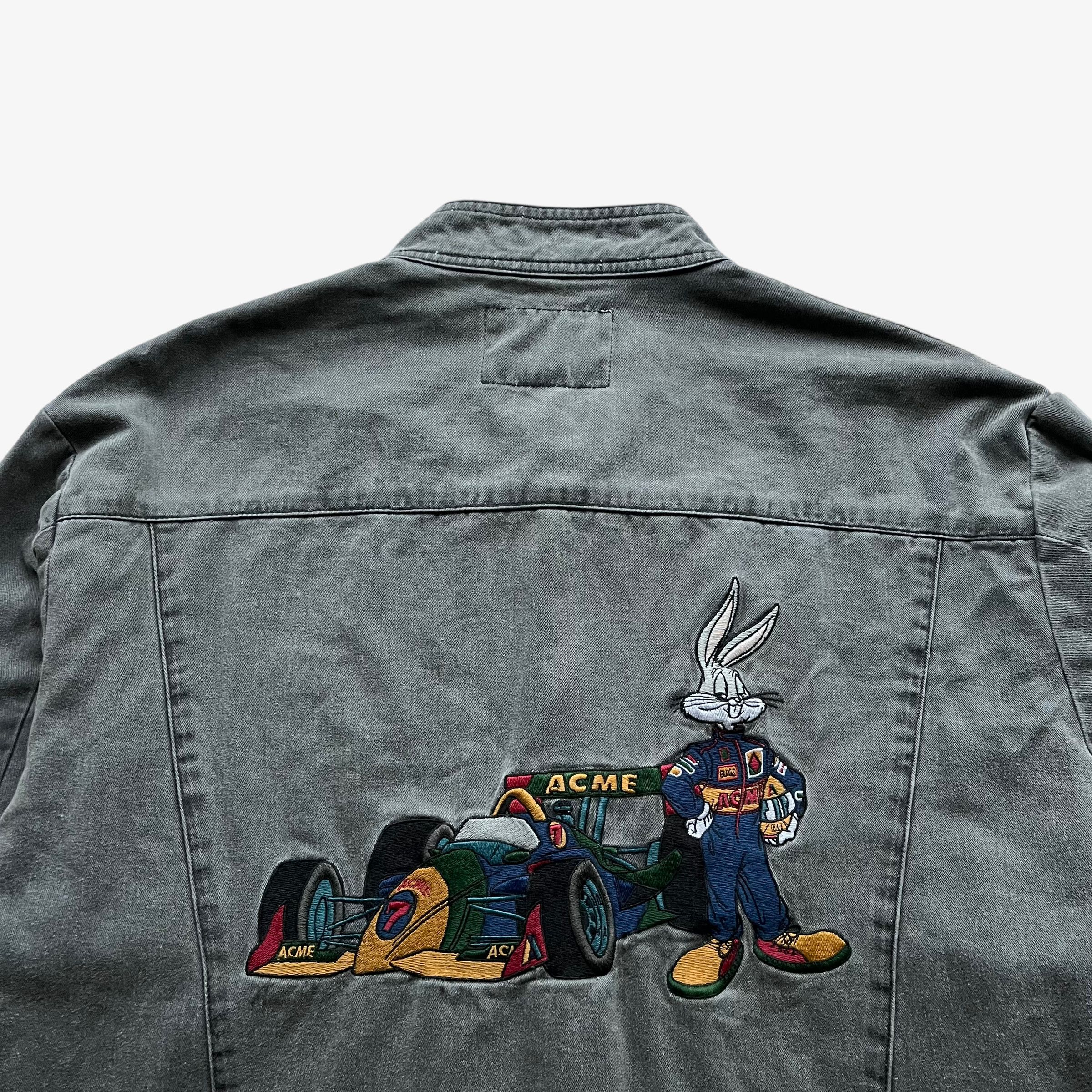 Warner Bros Vintage 90s Men's ACME Looney Tunes Bugs Bunny NASCAR Jacket Size US M / EU 48-50 / 2 - 4 Thumbnail