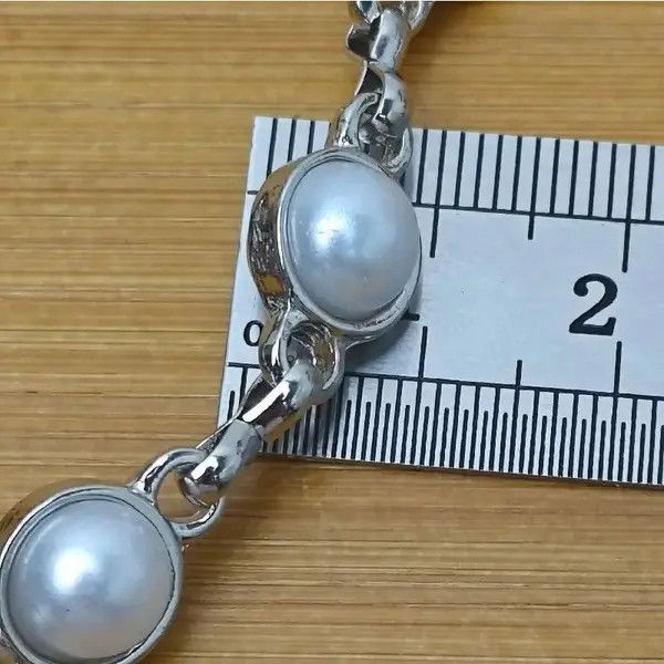 Japanese Brand 2 Layer Natural Echo Pearled Wallet Chain Size ONE SIZE - 3 Thumbnail