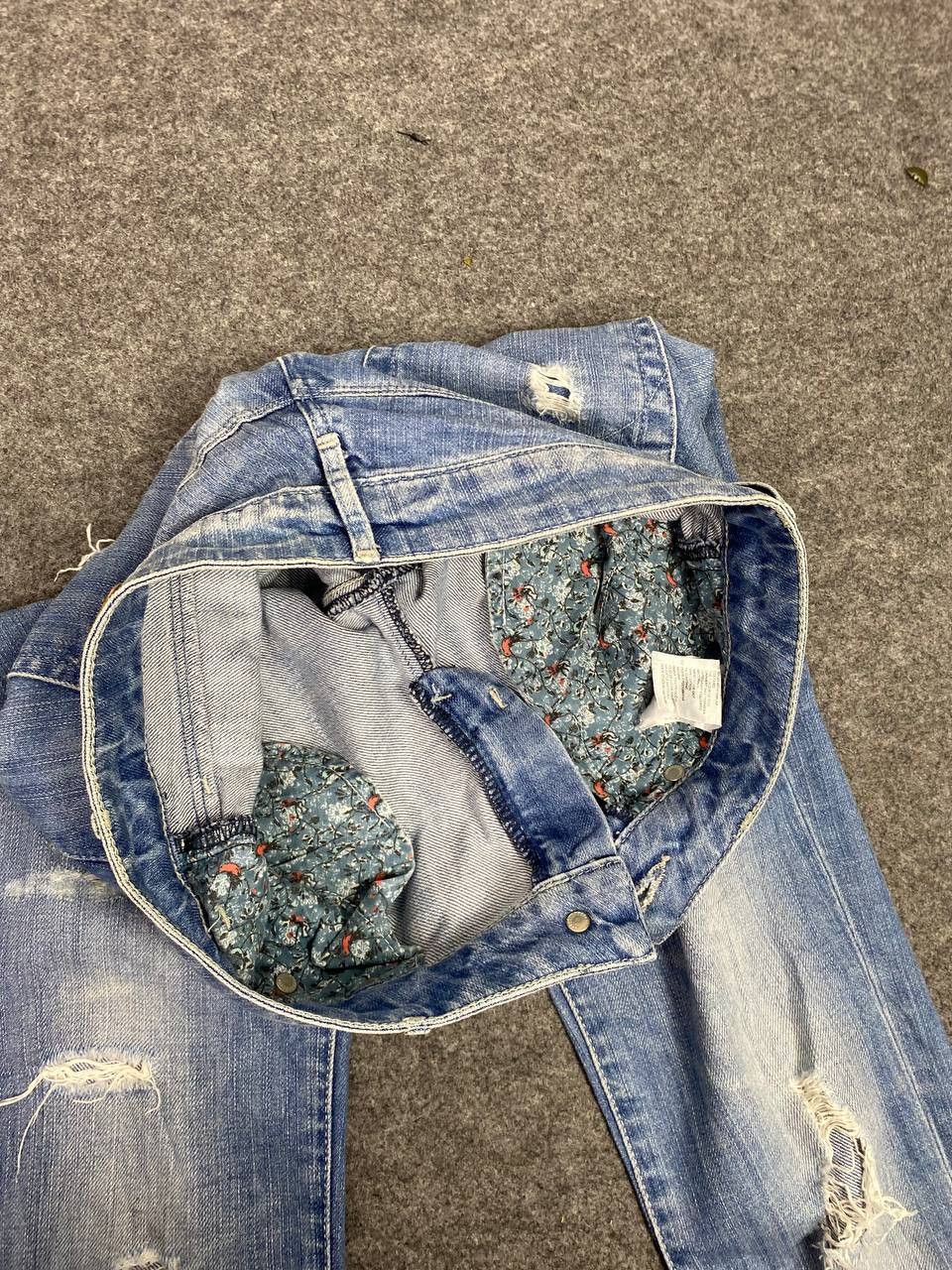 H&M &denim by h&m slim distressed denim Size US 30 / EU 46 - 18 Thumbnail