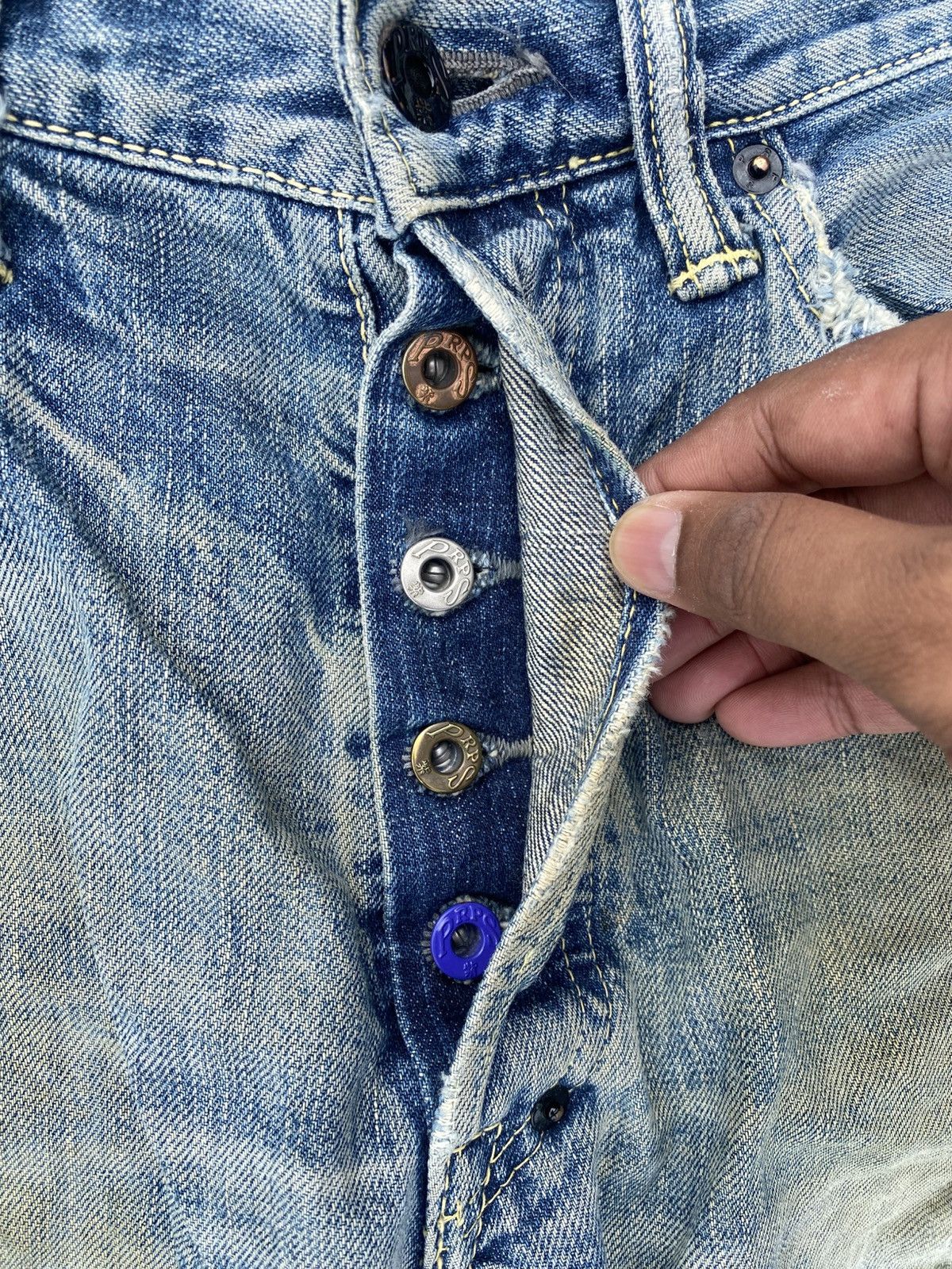 Prps Vintage Distressed Prps Selvedge Denim Pants Size US 33 - 8 Thumbnail
