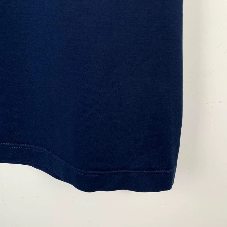 Prada Prada Logo embroidered round-neck blue cotton short-sleeved Size US XL / EU 56 / 4 - 5 Thumbnail