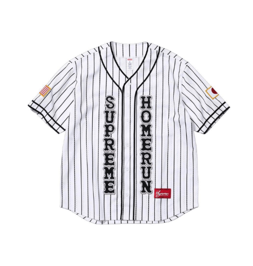 Supreme Supreme Homerun Baseball Jersey Pinstripe Size 2XL Japan Size US XXL / EU 58 / 5 - 1 Thumbnail