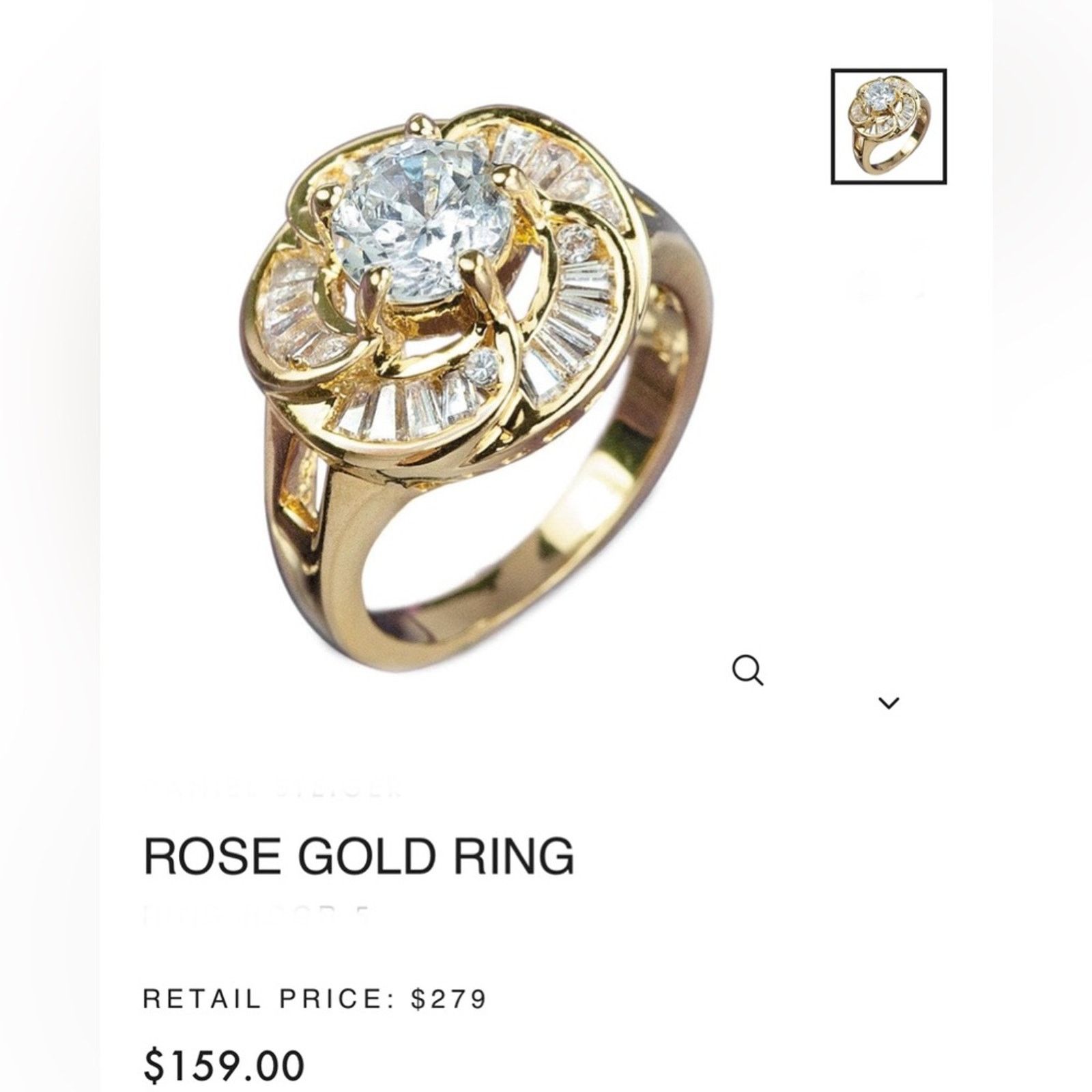 Other Vintage Rose Gold And Sterling Silver Ring Size ONE SIZE - 9 Thumbnail