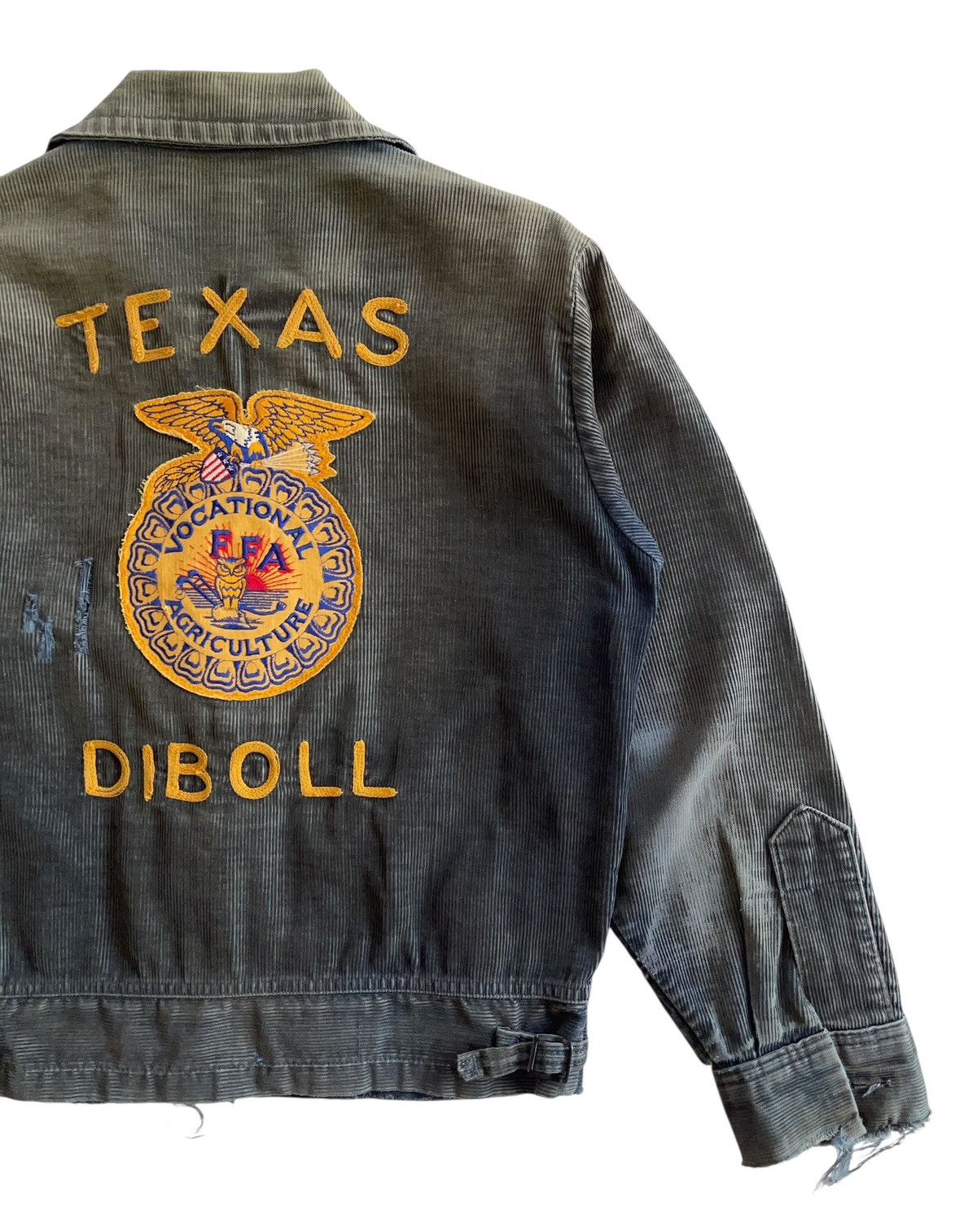 Vintage 70s FFA Texas Diboll Distressed Faded Jacket Size US S / EU 44-46 / 1 - 9 Thumbnail