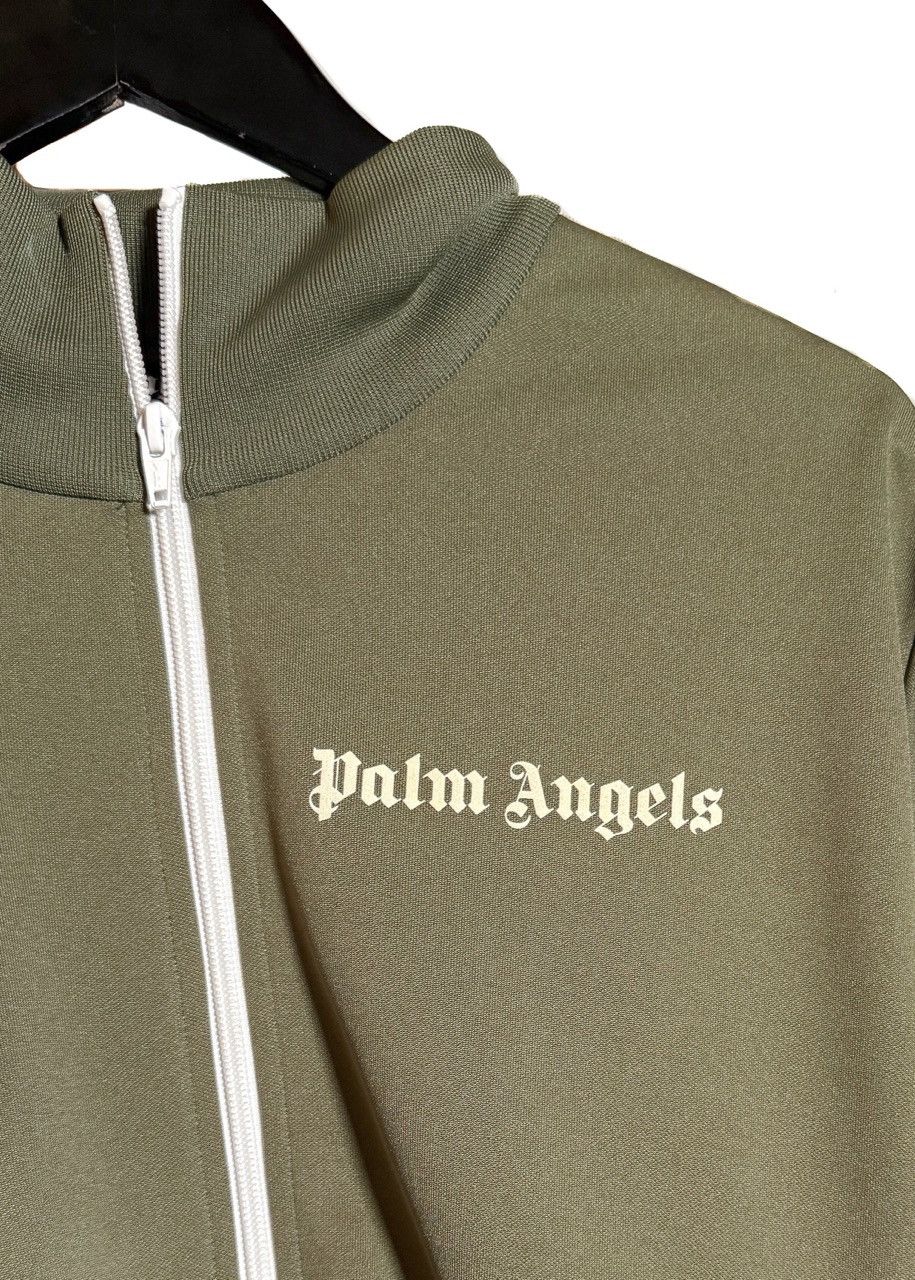Palm Angels Palm Angels Khaki Green Logo Track Sweater Size US L / EU 52-54 / 3 - 5 Thumbnail