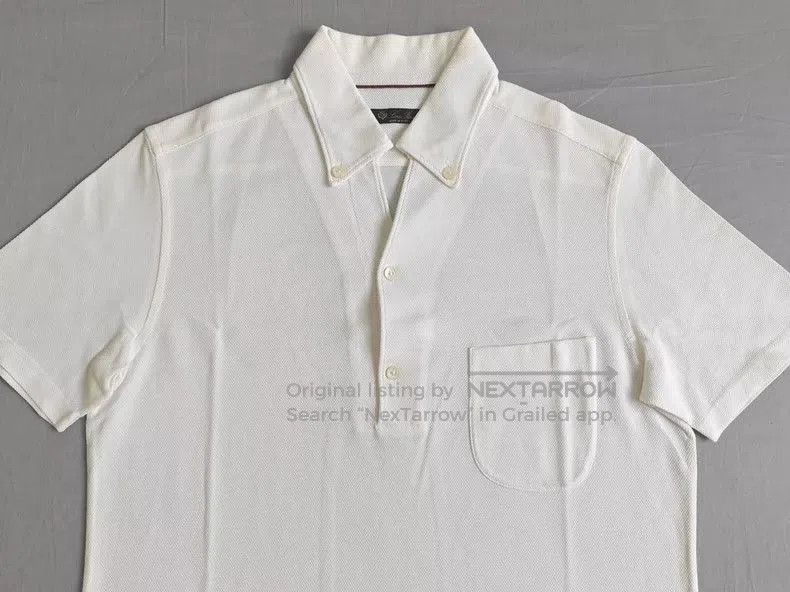 Loro Piana Loro Piana Men's White Short Sleeve Polo. Size US S / EU 44-46 / 1 - 2 Thumbnail