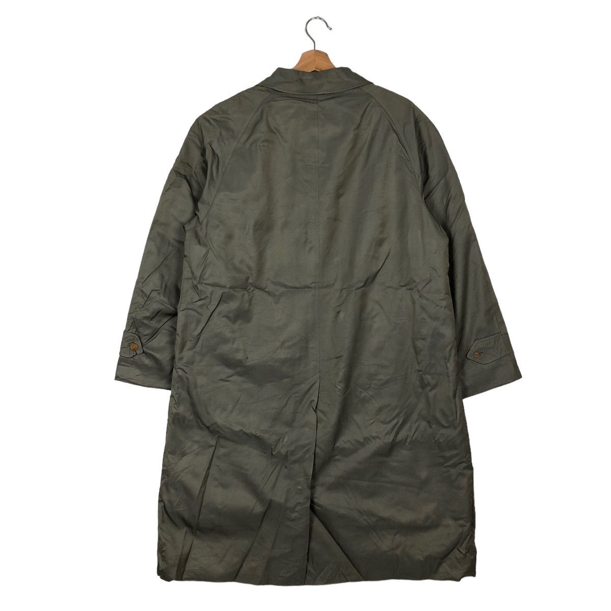 Burberry 🔥VINTAGE BURBERRYS TRENCH LONG COAT NOVA CHECK LINING Size US M / EU 48-50 / 2 - 8 Thumbnail