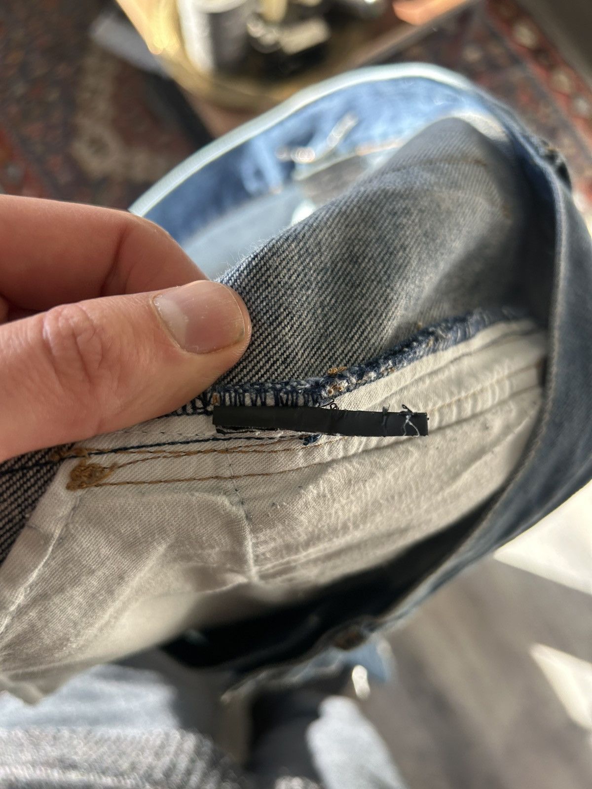 Saint Laurent Paris Saint Laurent Paris Distressed Slim-Fit Jeans Size US 33 - 17 Thumbnail