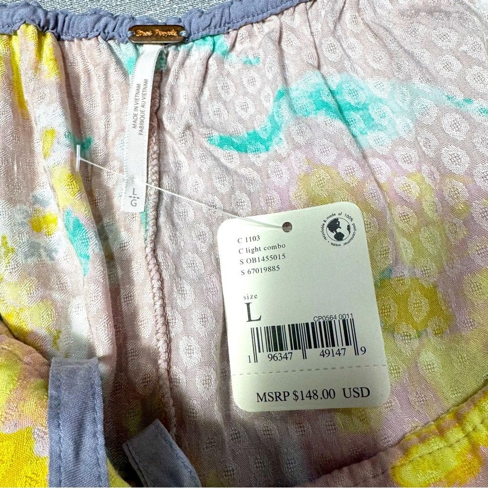 Free People NWT New $148 Free People Wisteria Maxi Light Combo Dress Si Size L / US 10 / IT 46 - 7 Thumbnail