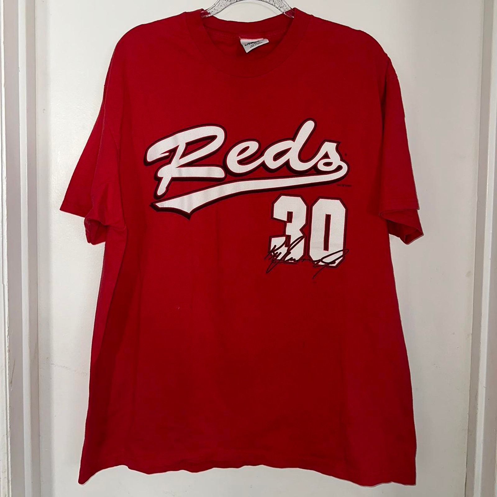 MLB × Vintage Vintage 2000 Ken Griffey Jr. No 30 Cincinnati Reds size XL Size US XL / EU 56 / 4 - 3 Thumbnail