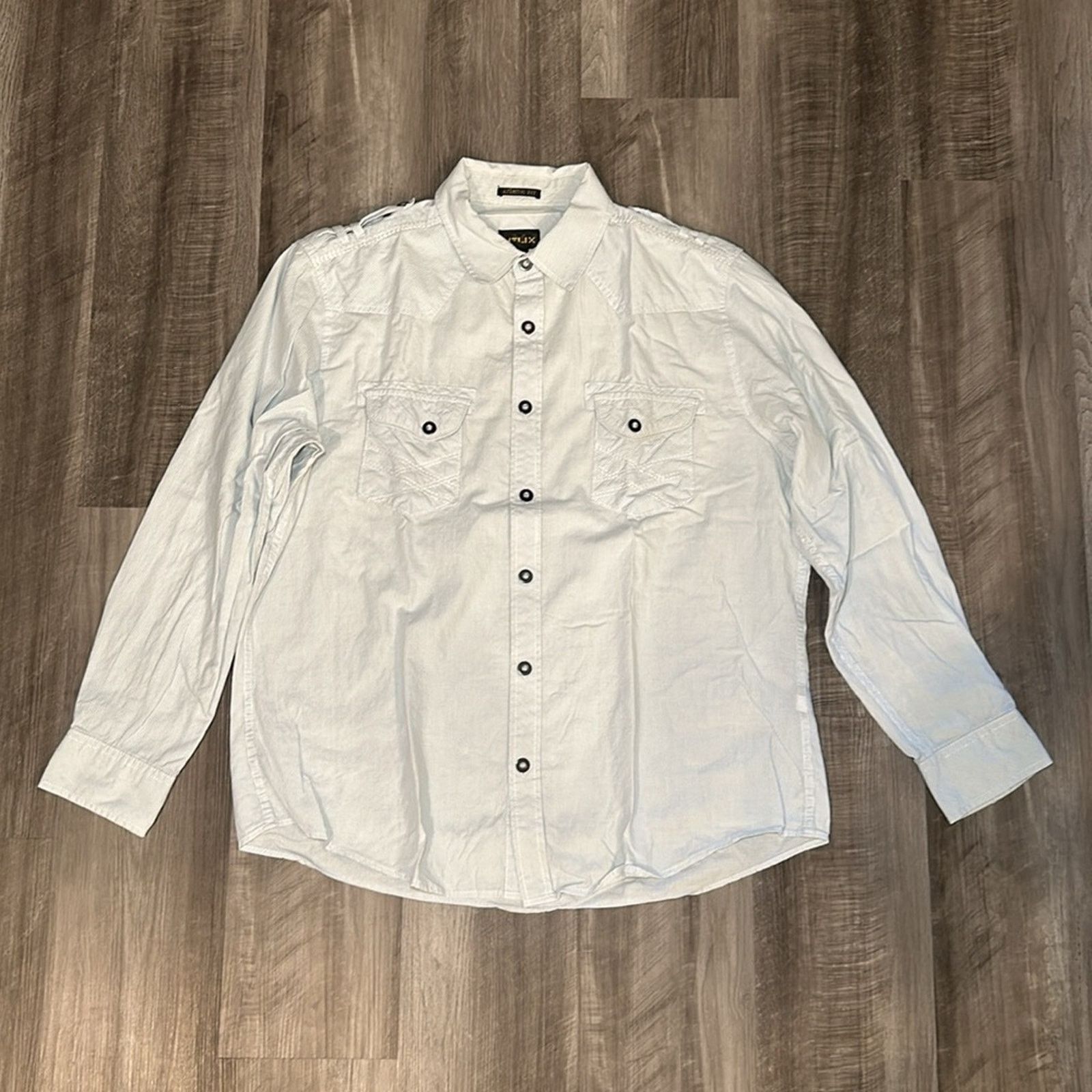 Helix Helix Athletic Fit Long Sleeve Button Down - XL Size US XL / EU 56 / 4 - 2 Thumbnail