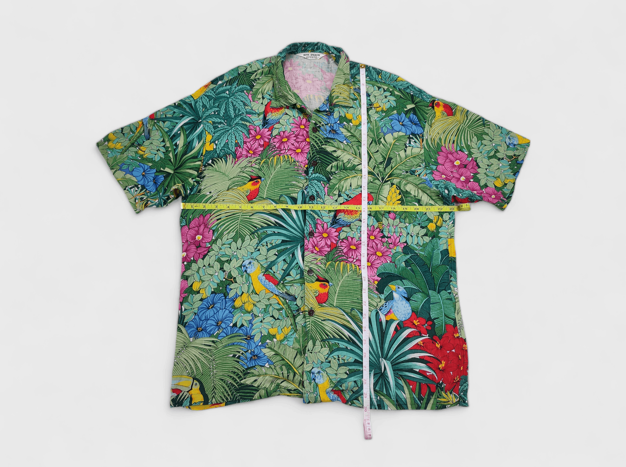 Vintage Vintage Beppe Spadacini Sports Hawaiian Rayon Shirt Size US XL / EU 56 / 4 - 3 Thumbnail