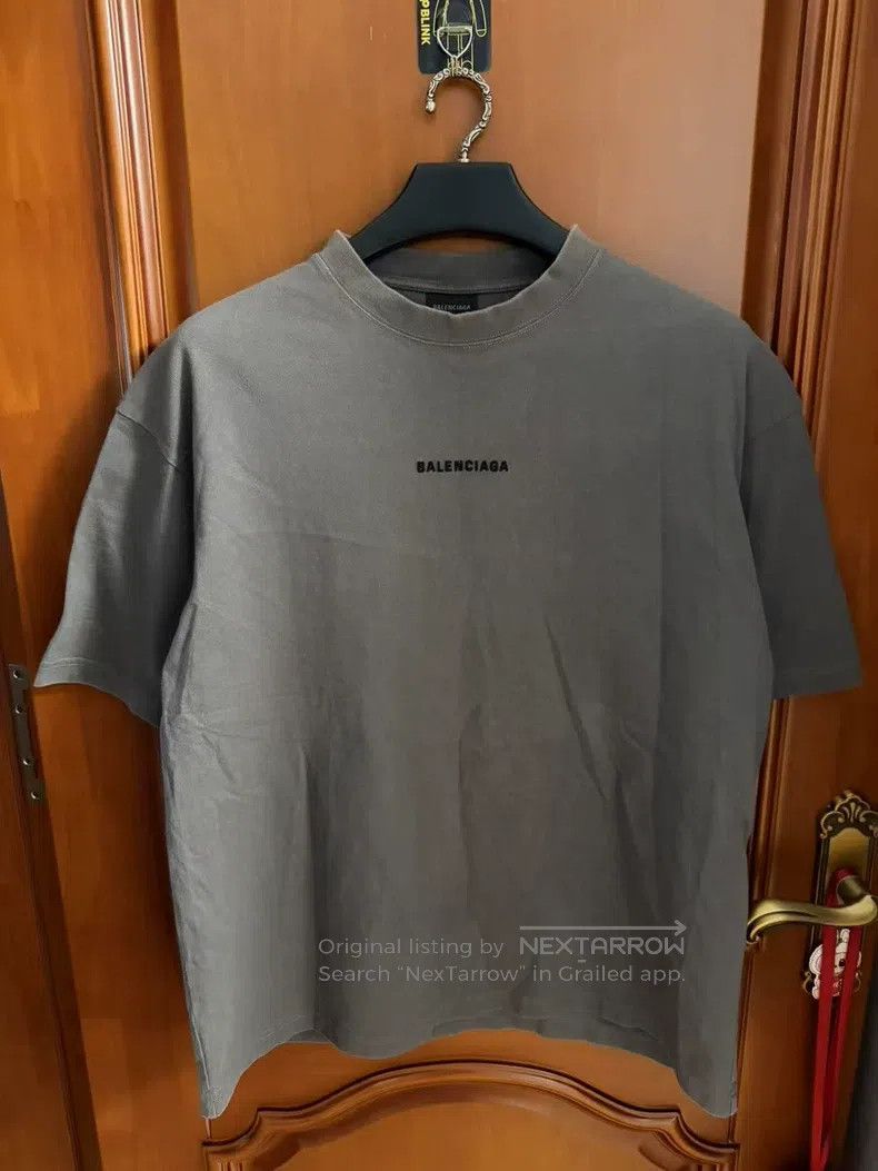 Balenciaga Balenciaga Front and Back Embroidered Logo Short Sleeve Size US M / EU 48-50 / 2 - 1 Thumbnail